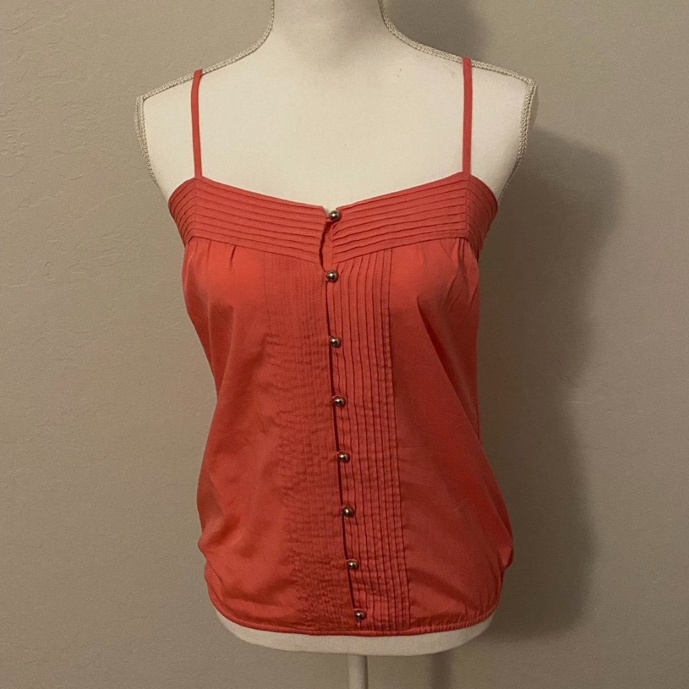 Banana Republic Coral Spaghetti Strap Shirt Top
